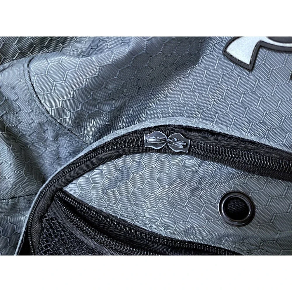 Under Armour Storm Hustle Backpack Gray Black Gym School Travel